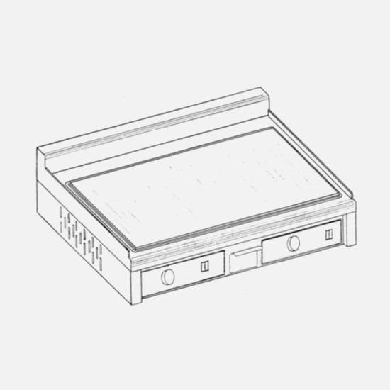 PLANCHA ELÉCTRICA DOBLE SIN TAPAS